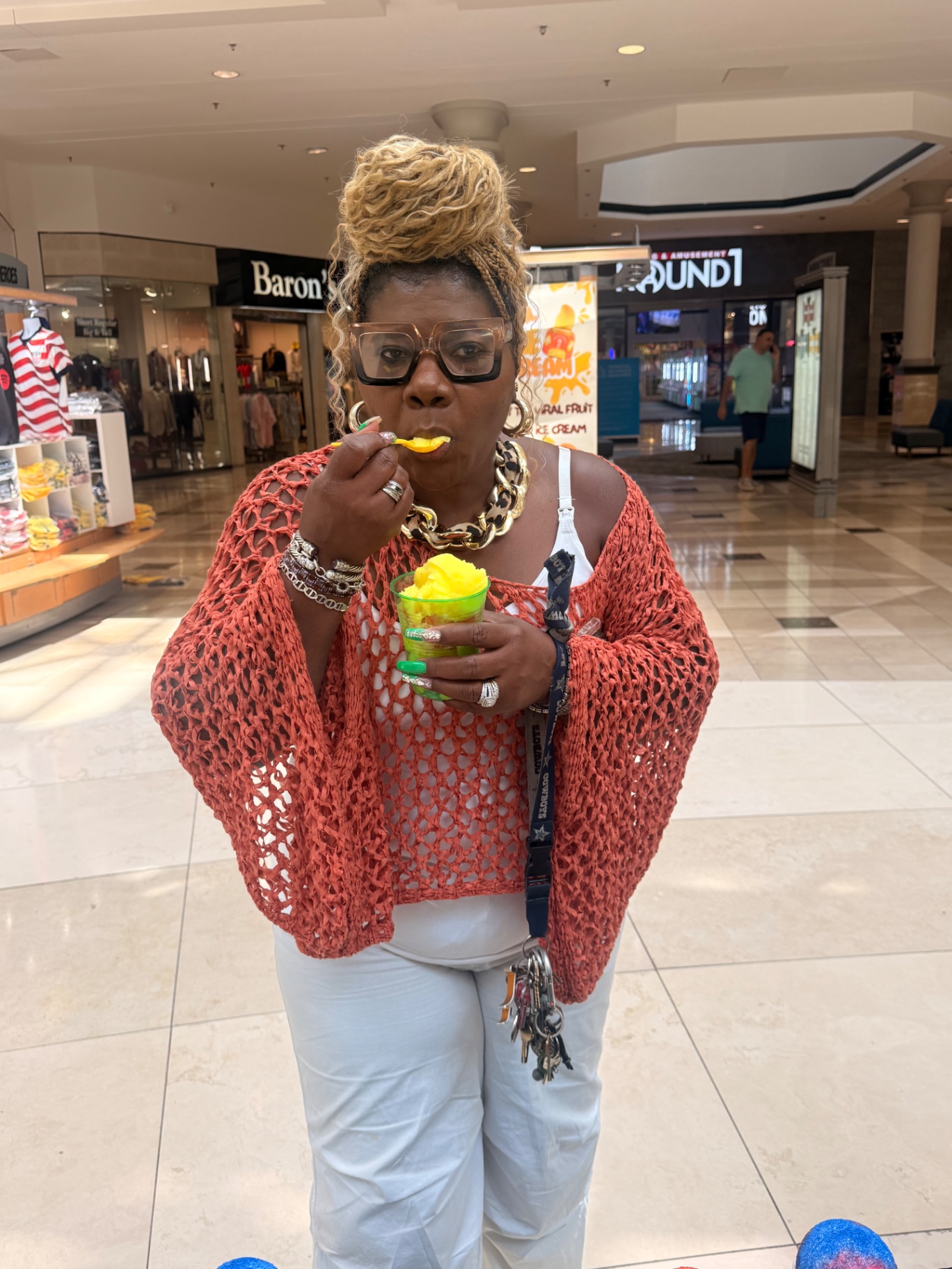 Customer enjoying Carolina Chillz water ice at a pop-up event 7