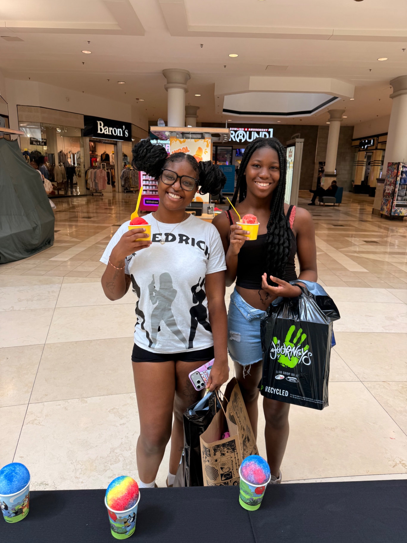 Customer enjoying Carolina Chillz water ice at a pop-up event 2